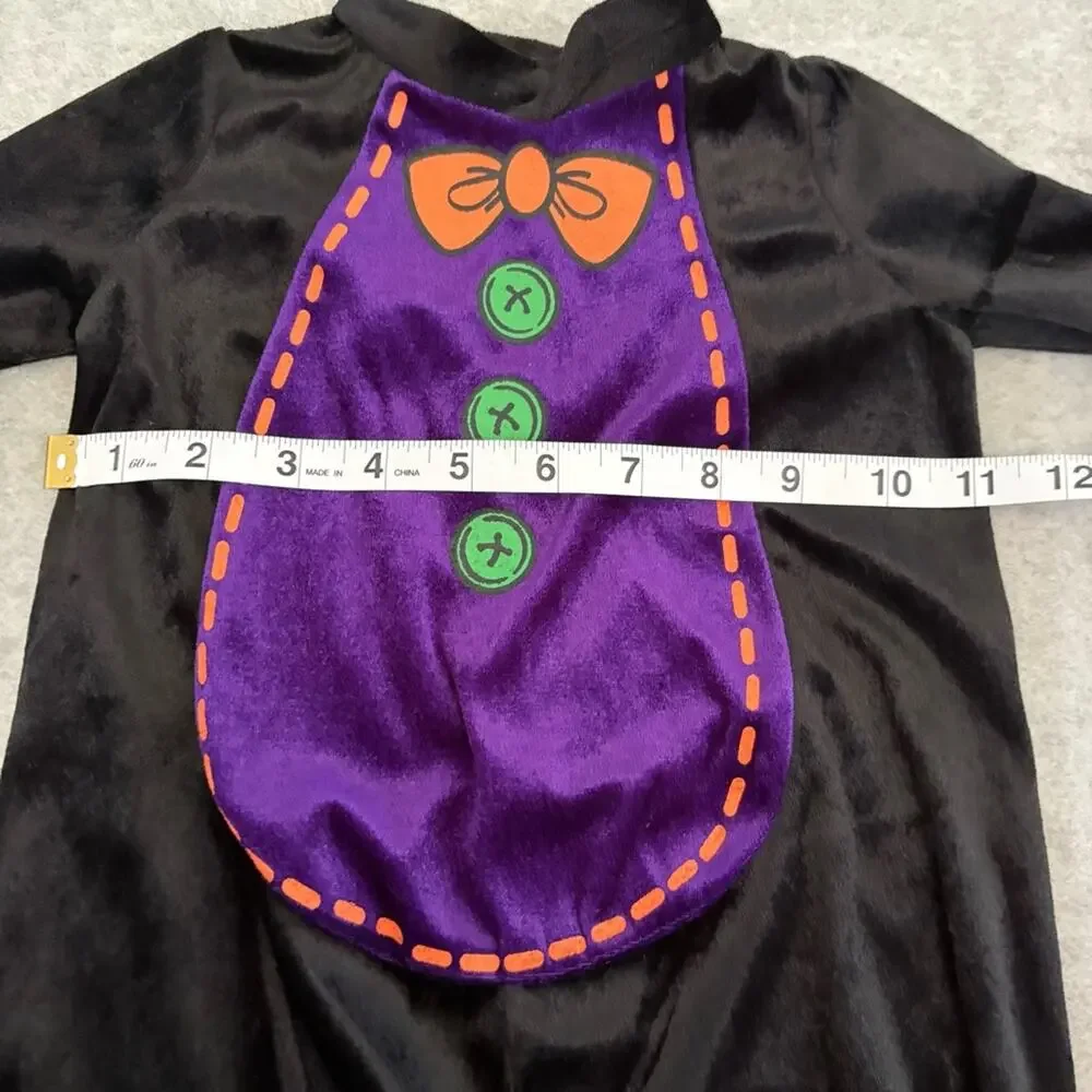Baby Bat Halloween Costume Infant XS 0–6 Months Black Purple Jumpsuit Hood